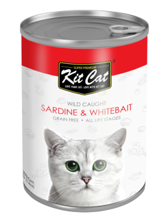 Kit Cat Wild Caught Sardine & Whitebait Grain-Free Wet Food